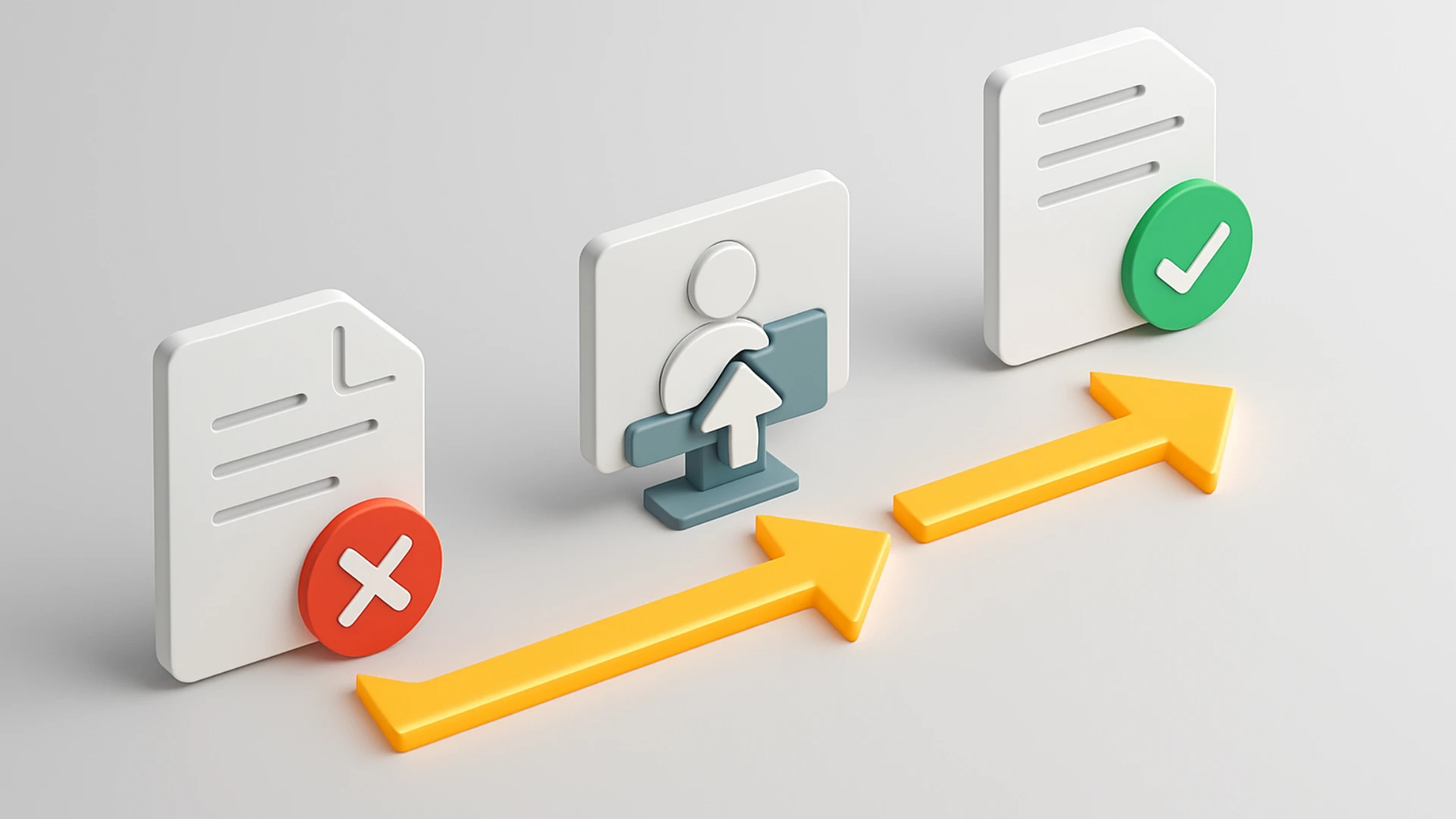 An infographic showing the 3-step CIBIL dispute resolution process, from identifying an error to getting a corrected report.