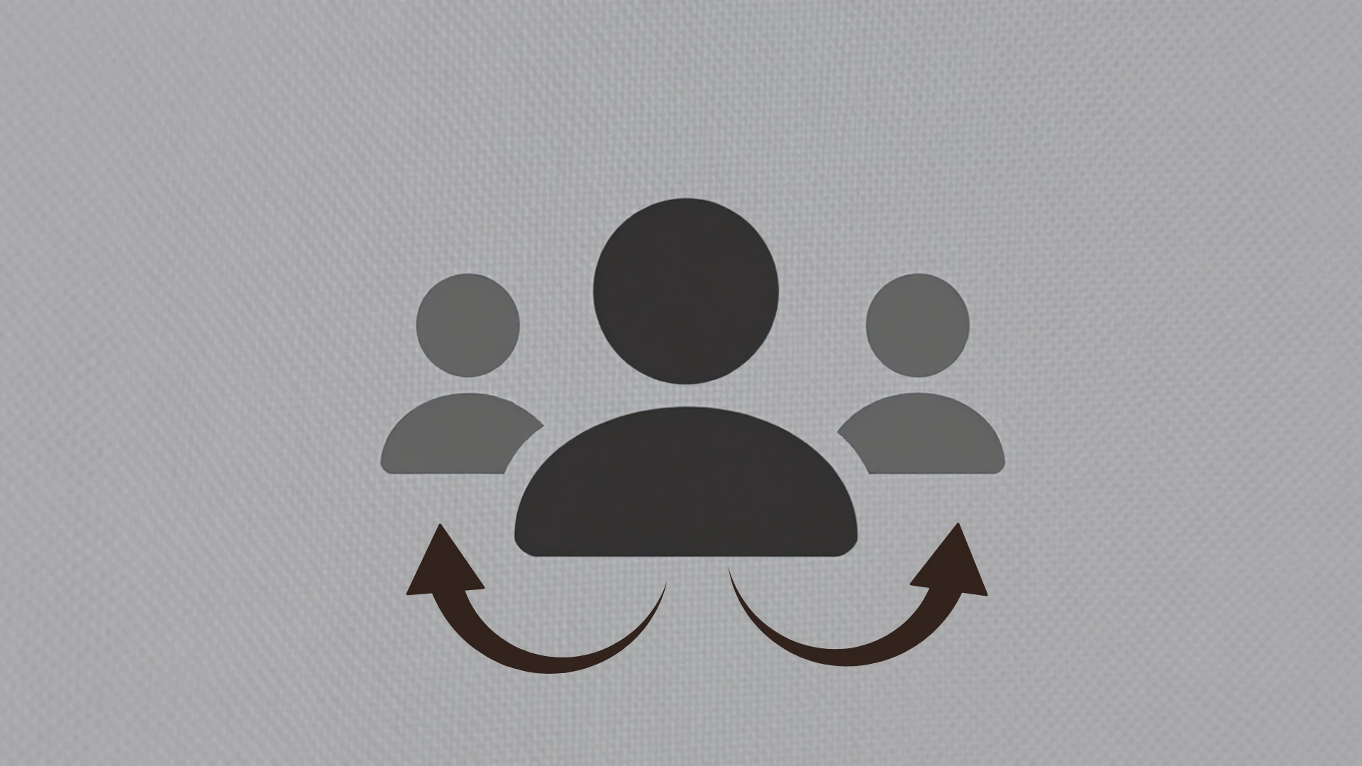 An icon with a central person sharing data with others, symbolizing the potential data privacy risks when you Check Your CIBIL Report on some third-party apps.