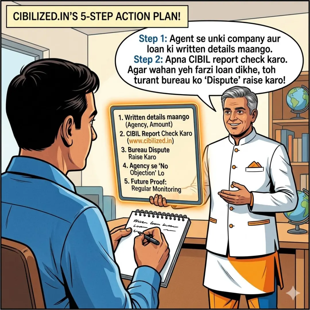 Credit Guru showing the 5-step action plan to handle a Collection Agency Calling For Debt That Is Not Mine?