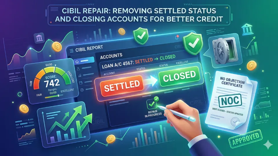 How to Remove Settled Status from CIBIL – Complete Credit Repair Guide