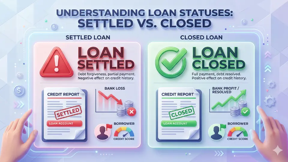 How to Remove Settled Status from CIBIL – Settled vs Closed Status Explained